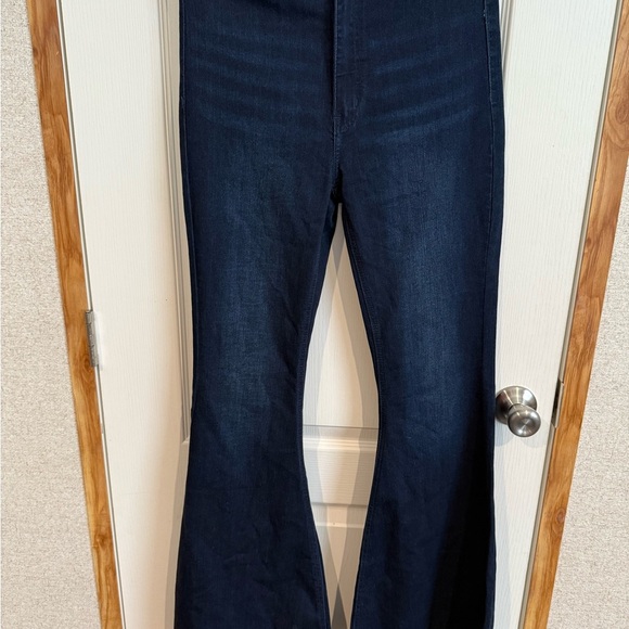 NWT KanCan High-Waisted Flare Jeans - Dark Blue - Picture 4 of 7